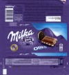 Milka, milk chocolate with vanilla flavour filling and cocoa biscuit pieces, 100g, 17.08.2016, Mondelez Polska Production sp.z.o.o., Kobierzyce, Poland