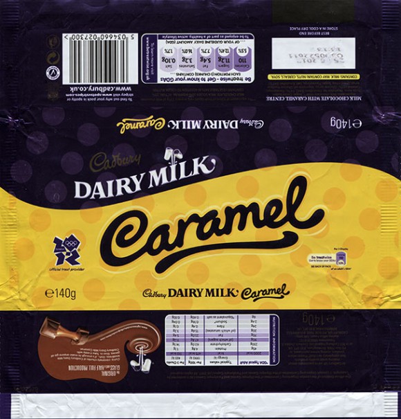 Cadbury, Dairy milk, milk chocolate filled with caramel cream filling, 140g, 25.06.2012, Cadbury, Birmingham, Bournville, United Kingdom