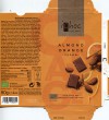 ichoc feel free, milk chocolate with almond and orange flauvoured, 80g, 07.2015, EcoFinia GmbH, Herford, Germany/ art work Annette Wessel