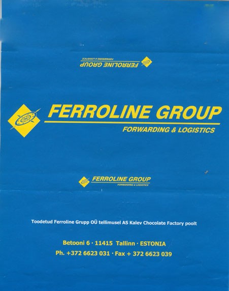 Ferroline Group, milk chocolate, 100g, 2008, Kalev, Lehmja, Estonia