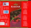 Karuna, milk chocolate filled with cherry flavoured cream, 100g, 25.02.2008, Kraft Foods Lietuva, Kaunas, Lithuania