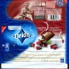 Orion, milk chocolate with yogurt and cranberries, 100g, 01.2009, Nestle Cesko s.r.o, Praha, Czech Republic
