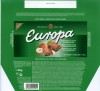 Europa, milk chocolate with hazelnuts, 100g, 1999, Wissoll, Germany