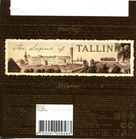 The legend of Tallinn, milk chocolate, 20g, 04.12.2012, Laima, Riga, Latvia