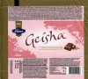 Geisha, milk chocolate with soft hazelnut filling, 100g, 18.03.2014, Fazer Makeiset, Helsinki, Finland