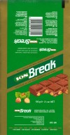 Break, milk chocolate with whole hazelnuts, 100g, about 1994, Ion S.A.- N.Faliro, Athens, Greece