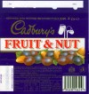 Fruit&Nut, milk chocolate with raisins and almonds, 52g, 13.12.1994, Cadbury\'s Ltd, Bournville, Birmngham