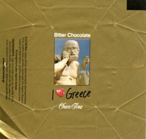 I love Greece, milk chocolate, 2013, ChocoTime, Greece