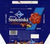Orion, Studentska Pecet, milk chocolate with raisins, hazelnuts and jelly, 200g, 05.1996, Cokoladovny a.s., o.z. Orion, Czech Republic