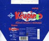 Krupino, milk chocolate with granules, 85g, 10.1996, Cokoladovny a.s., Orion, Praha, Czech Republic