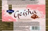 Geisha, milk chocolate with soft hazelnut filling, 44g, 10.06.2008, Cloetta Fazer Chocolate Ltd, Helsinki, Finland