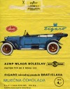 Auto Skoda, Faeton typ so z roku 1922, milk chocolate, 50g, 1970, Figaro, Bratislava, Slovakia