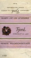 Fine milk chocolate, about 1960, Fjord S.A Geneve, Switzerland