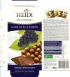 Milk chocolate with raisins and hazelnuts, 100g, 20.06.2011, Heidi Chocolat S.A, Romania