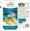 Caribbean ,white chocolate with coconut granules, dried banana and dried pineapple, 80g, 21.05.2013, Heidi Chocolat S.A, Romania