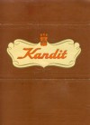 Kandit,cokolada za jelo, 200g, 13.12.1966, industrijsko Poljoprivredni kombinat, Kandit, Osijek, Croatia, (made in Yugoslavia)