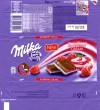 Milka, Alpine milk chocolate with raspberry cream filled, 100g, 02.01.2011, Kraft Foods Polska S.A, Warszawa, Poland