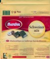 Schweizer not, milk chocolate with chopped hazelnuts, 200g, 01.04.2004
Made in Sweden by Kraft Freia Marabou AB, Sundbyberg