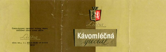 Milk chocolate, 100g, about 1965, Lidka (Diana), Decin, Czech Republic (CZECHOSLOVAKIA)