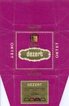 Dezert, milk chocolate with raisins and caramel (?), 100g, about 1970, Lidka (Diana), Decin, Czech Republic (CZECHOSLOVAKIA)