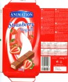 Animation, filled milk chocolate with a strawberry flavour yoghurt filling, 200g, 26.11.2009, Lidl Stiftung&Co.KG, D-74167 Neckarsulm, Germany
