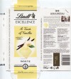 Lindt Excellence, A touch of Vanilla, extra fine white chocolate with natural Madagascan vanilla aroma, 100g, 08.2013, Lindt & Sprungli AG, Kilchberg, Switzerland