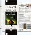 Lindt Excellence, Zeste de Citron Vert, extra fine dark chocolate with lime, 100g, 12.2014, Lindt & Sprungli AG, Kilchberg, Switzerland