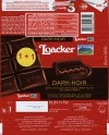 Dark chocolate with cocoa cream filling and crispy wafer, 87g, 08.2014, Loacker, South Tyrol, Italy