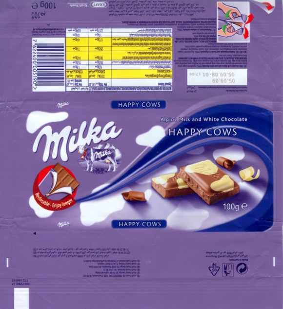 Milka, Alpine milk and white chocolate, 100g, 05.09.2008, Kraft Foods Manufacturing GmbH & Co.KG, Bremen, Germany