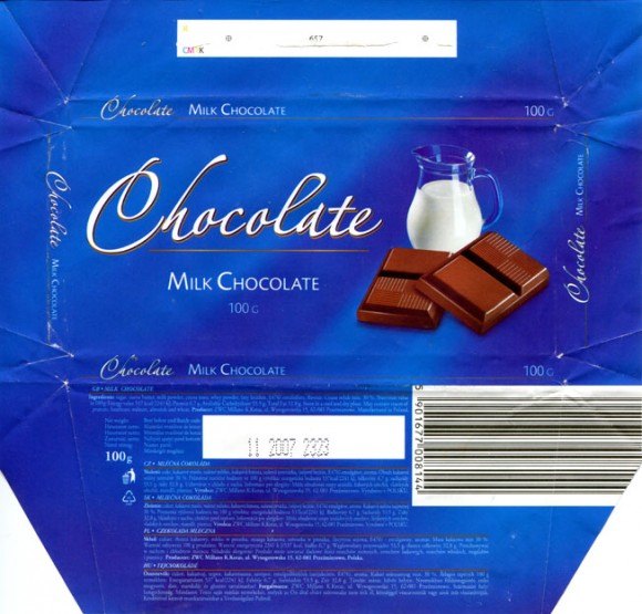 Milk chocolate, 100g, 11.2006, Millano ZWC, Przezmierowo, Poland