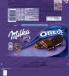 Milka, milk chocolate with vanilla cream and Oreo biscuit pieces, 100g, 07.09.2015, Mondelez International, Mondelez Baltic, Kaunas, Lithuania, made in Germany