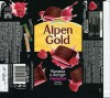 Alpen Gold, dark chocolate with raspberry and yoghurt, 90g, 10.07.2015, Mondelez International, Mondelez Rus, Pokrov, Russia