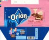 Orion, milk filled chocolate with marzipan flavour filling, 100g, 04.2007, Orion Nestle Cesko s.r.o, Praha, Czech Republic