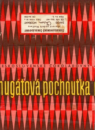 Nugatova pochoutka, milk chocolate, 50g, 1965, Orion Modrany, Praha, Czech Republic (CZECHOSLOVAKIA)