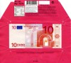 10 euro, chocolate compound, 80g, prtion Pack Belgium NV/SA, Herentals, Belgium