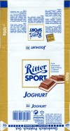 Ritter sport, joghurt, milk chocolate with joghurt filling, 100g, 10.1996, Alfred Ritter GmbH & Co. Waldenbuch, Germany