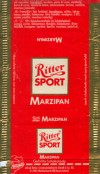 Ritter sport, dark chocolate with marzipan filled, Alfred Ritter GmbH & Co. Waldenbuch, Germany