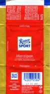 Ritter sport, milk chocolate with marzipan filling, 16,67g, Alfred Ritter GmbH & Co. Waldenbuch, Germany