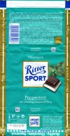 Ritter sport, Peppermint, plain chocolate with peppermint filling, 100g, 16.08.2009, Alfred Ritter GmbH & Co. Waldenbuch, Germany