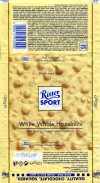 Ritter sport, white chocolate with whole hazelnuts and crispy rice, 100g, 14.08.2010, Alfred Ritter GmbH & Co. Waldenbuch, Germany