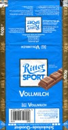 Ritter sport, milk chocolate, 100g, 06.1991, Alfred Ritter Schokoladefabrik GmbH & Co. KG. Waldenbuch, BR Deutschland