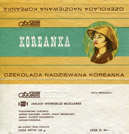 Koreanka chocolate, 100g, 1984, Spolem, Poland