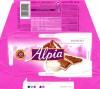 Alpia, Alpine milk chocolate filled with 45 % yoghurt filling, 100g, 20.01.2009, Stollwerck GmbH, Berlin, Germany