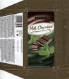 Milk chocolate with peppermint flavour filing, 100g, 13.08.2011, Produced in Poland for Tesco Stores Ltd., Krakow, Poland