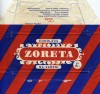 Zoreta, cholate, 100g, about 1985, Ceskoslovenske cokoladovny, O.P., Modrany, zavod Zora, Olomouz, Czechoslovakia